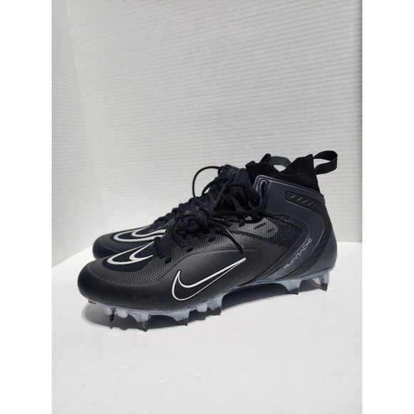 Nike Alpha Huarache 8 Elite LAX Lacrosse Cleats BLACK SMOKE CW4440-011 Men Sz 9 - Picture 3 of 10
